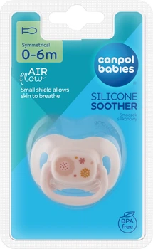 Пустушка силіконова симетрична Canpol babies Newborn baby 0-6 місяців (22/580_pin_new)