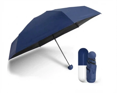 Міні парасолька зонт капсула пілюля Capsule Umbrella Navy Blue