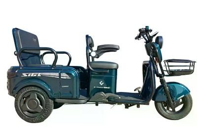 Електричний трицикл Corso «Sig L» SL-070415 (1) двигун 1200W, акумулятор 72V/24Ah LMFP (літій-марганцево-залізо-фосфат), колеса 300-10, в коробці - Зелений