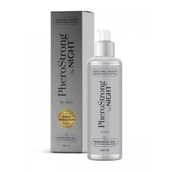 Масажне масло з збуджуючими феромонами для чоловіків PheroStrong By Night for Men Massage Oil 100мл