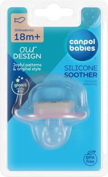 Пустышка силиконовая анатомическая Canpol babies Love&Sea 18+ месяцев (34/910_pin)