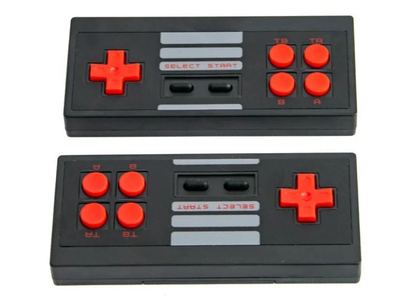 Приставка на 620 игр от USB 5.5х3х1 см Extreme Mini Game Box с 2 беспроводными джойстиками от 2 батареек AAA черная