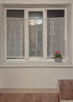 Комплект занавесок 220х110см на створку окна Firanka Damask 4шт кремовый и молочный (11_2ф)