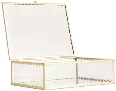 Szkatułka na biżuterię Homla Grazia złota 18x13x5,5 cm (5906496752544)