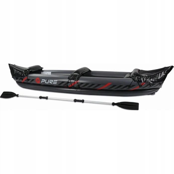 Надувний каяк XPRO 321x81см подвійний надувний човен Alu paddle Pure4Fun