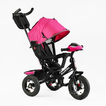 Детский трехколесный велосипед Best Trike (надувные колеса, фара с USB пультом)