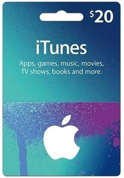 Подарункова карта iTunes Apple / App Store Gift Card 20 usd, (Регіон Південна Америка)