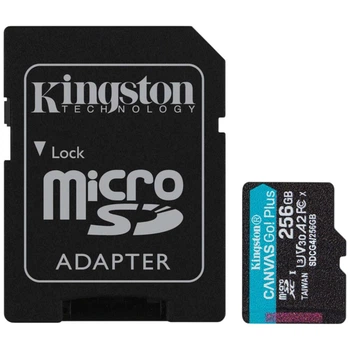 Карта пам'яті Kingston Canvas Go! Plus MicroSDXC UHS-I/U3, 256 Гб. - 595986