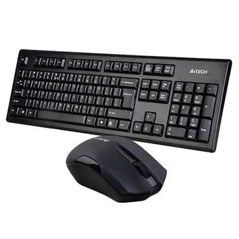 Клавиатура и мышь A4Tech 3000N, Черный - 352405