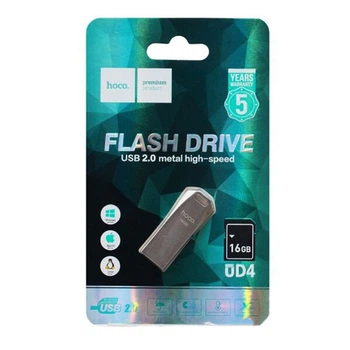 USB Flash Hoco UD4, 16 Гб., Серебряный - 228749