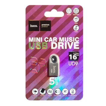 USB Flash Hoco UD9, 16 Гб., Серебряный - 229073