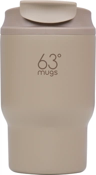 Термочашка 63mugs Drive 360 мл для кофе Бежевая (6999999987338)