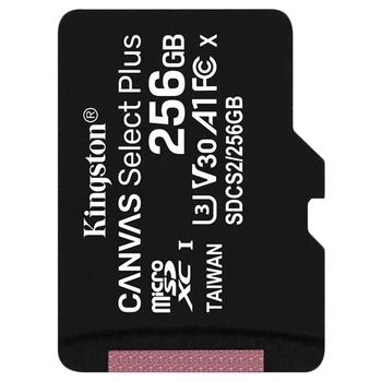 Карта памяти Kingston Canvas Select Plus microSDXC UHS-I U3, 256 Гб. - 370148