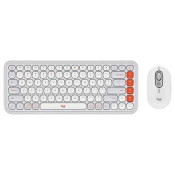 Клавиатура и мышь Logitech Pop Icon Combo, Белый - 521351