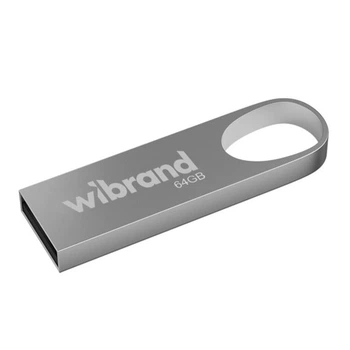USB Flash Wibrand Irbis, 64 Гб., Срібний - 543143