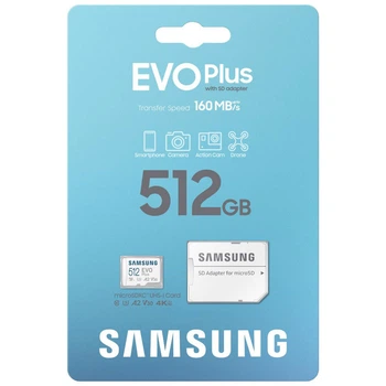 Карта пам'яті Samsung Evo Plus MB-MC512SA, 512 Гб. - 591226