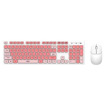 Клавиатура и мышь XO KB-05, Розовый - 443477