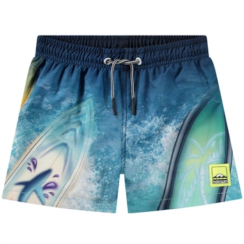Пляжные шорты Molo Niko Surf Art Blue Chill, цвет синий, размер 122/128 (8S25P403.3802)