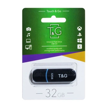 USB Flash T&G Jet 012, 32 Гб., Чорний - 259139