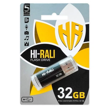 USB Flash Hi-Rali Corsair, 32 Гб., Чорний - 318869