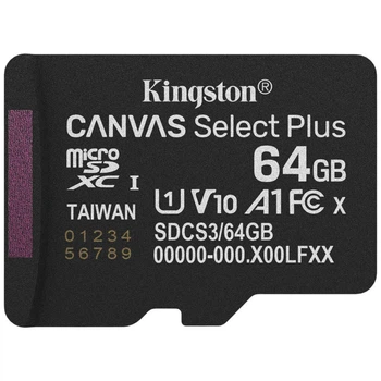 Карта пам'яті Kingston Canvas Select Plus, 64 Гб. - 632520