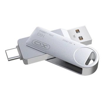 USB Flash XO DK-03, 32 Гб., Стальной - 343406