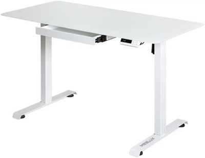 Стол с электрорегулировкой высоты Mealux PowerDesk Glass White (EVO-201 Glass/White)