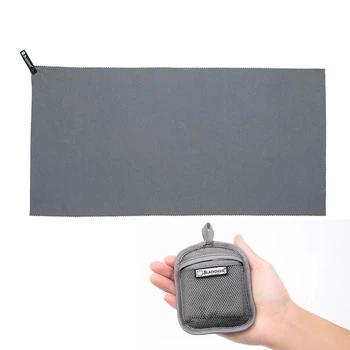 Туристическое полотенце из микрофибры BLACKDEER 120 х 60 см для спорта похода туризма кемпинга спорта Gray