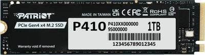 SSD накопичувач PATRIOT P410 1 TB (P410P1TBM28H) 325535