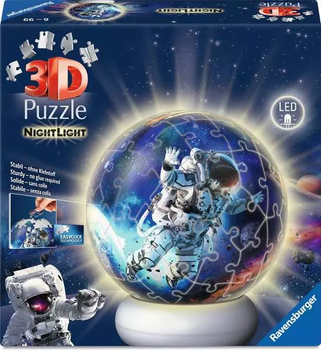 Пазл 3D Ravensburger Світна куля Астронавт 72 елементи 12008058 (4005555080589)