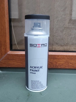Акрилова фарба SOTRO Acrylic Paint в аерозолі чорний блиск 400 мл
