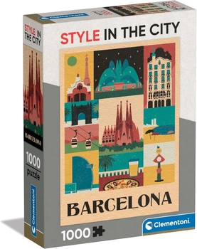 Пазл Clementoni: Style in the City Barcelona (1000 элементов) — 39847