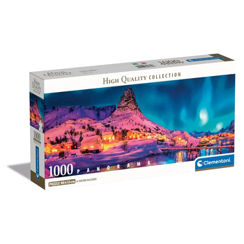 Пазл Clementoni: High Quality Collection — Colorful Night over Lofoten / Барвиста ніч над Лофотенськими островами (1000 елементів) — 39870