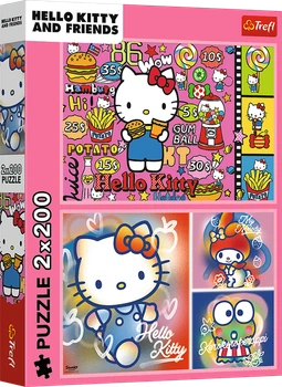 Пазли Trefl Hello Kitty Вітаю Кітті та друзів 13336 2x200 Різнокольоровий shop (5900511133363)