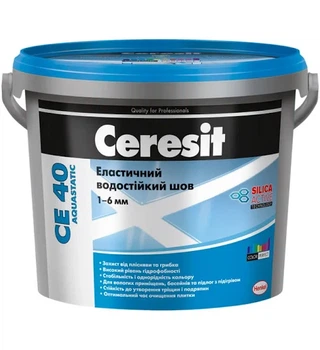 Затирка СЕ 40 aquastatic 01 білий 1кг Ceresit