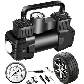 Автомобильный компрессор XL-1025 • Насос 12В для шин, лодок, матрасов