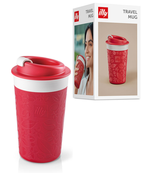 Чашка-термос ILLY Travel Mug Red Zagnoli 350 мл (ізотермічна = 1,5-2 години тримання t)