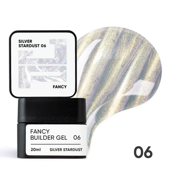 Білдер-гель з ефектом хамелеону Fancy Builder Gel Jerden Proff №06 Silver Stardust 20 мл