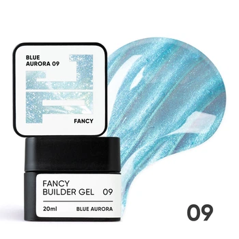 Білдер-гель з ефектом хамелеону Fancy Builder Gel Jerden Proff №09 Blue Aurora 20 мл