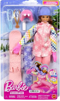 Lalka Barbie Snowboarder + akcesoria (194735348626)