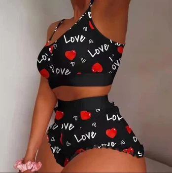 Пижама женская легкая домашняя L-XL черный (11/54)