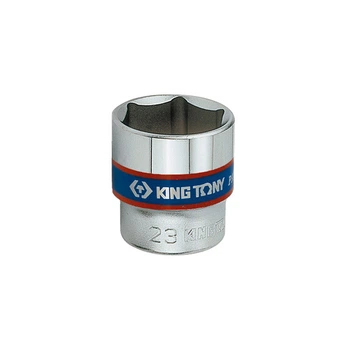 Головка торцевая хромированная 3/8" KING TONY, 13мм (6 гранн.)
