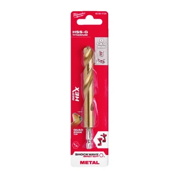 Свердло MILWAUKEE, 13,0мм по металу RedHEX HSS-G TiN (48894729)