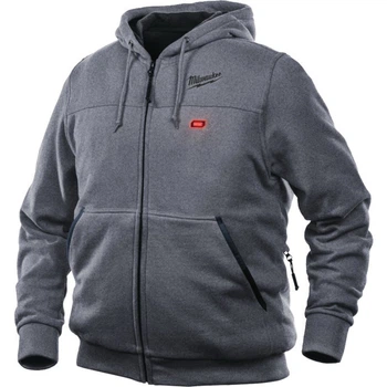 Куртка (толстовка) с электроподогревом аккумуляторная MILWAUKEE, M12 HH GREY3-0 (XL), серая