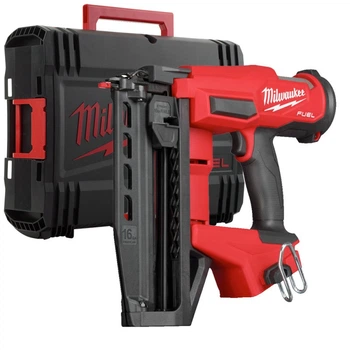 Пистолет гвоздезабивной аккумуляторный бесщеточный MILWAUKEE, M18 FN16GS-0X, 25-64мм (каркас, HDкейс)