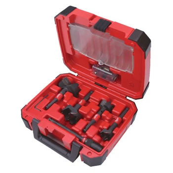Набір насадок для дерева самоврізних SWITCHBLADE 7/16" Hex MILWAUKEE, (діаметри 35/38/54/65 мм) (5 шт.) пластиковий кейс