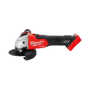 Шлифмашина угловая аккумуляторная бесщеточная MILWAUKEE, M18 FSAG125X-0, диаметр 125мм (каркас, антивибрационная боковая ручка,