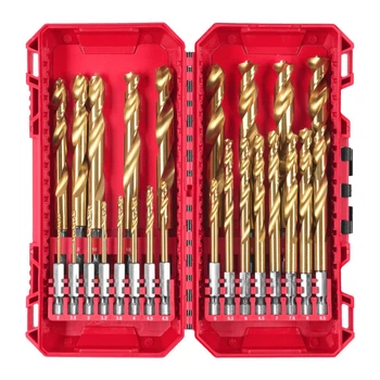 Набор сверл по металлу RedHEX SHOCKWAVE HSS-TiN PACKOUT MILWAUKEE, (диаметры 2/2,5/3,2/3,5/4/4/4/4,8/5/5,5/6/ 6,5/7/7/8/8/8