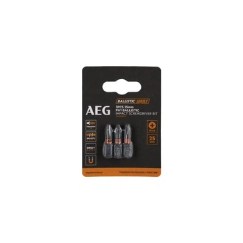 Бита ударная AEG AAK253PH1, PH1, 25мм (3шт)