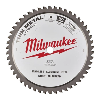Диск пиляльний для металу MILWAUKEE, Ø 203х5/8"х1,8 мм, 50 зубів.